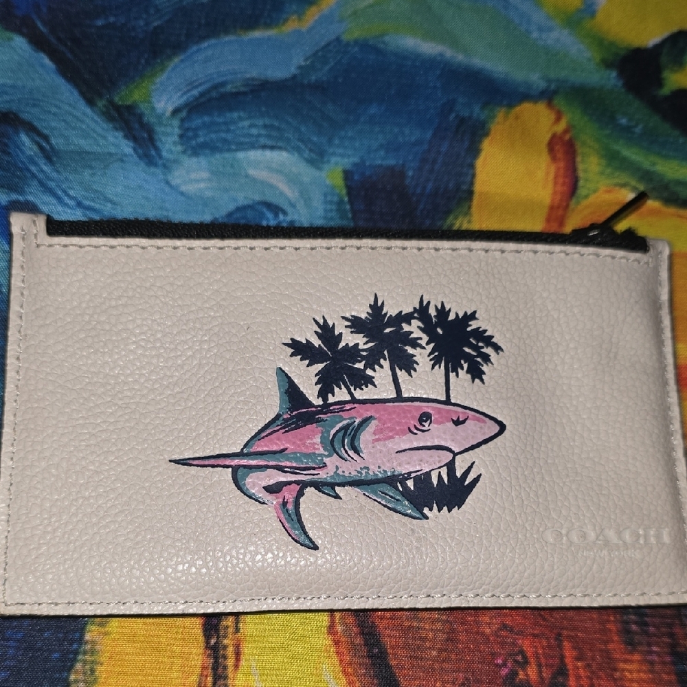 Coach White and Pink Fish Decor Accessory